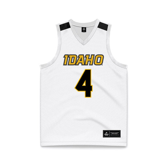 Idaho - NCAA Men's Basketball : Jalen Williams - White Basketball Jersey-0