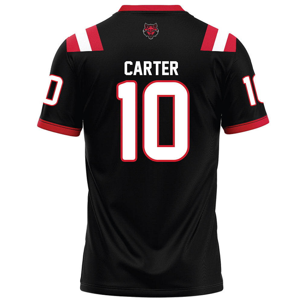 Arkansas State - NCAA Football : Tony Carter - Black Football Jersey-1