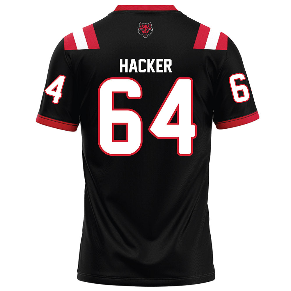 Arkansas State - NCAA Football : Noah Hacker - Black Football Jersey-1