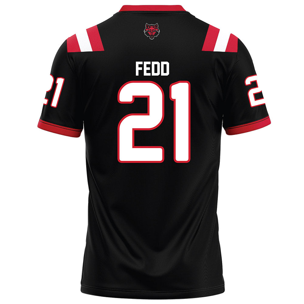 Arkansas State - NCAA Football : Deshaun Fedd - Black Football Jersey-1