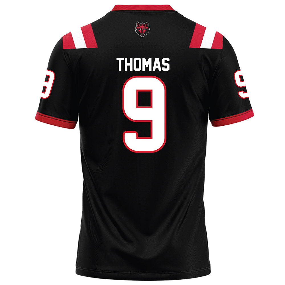 Arkansas State - NCAA Football : Trevian Thomas - Black Football Jersey