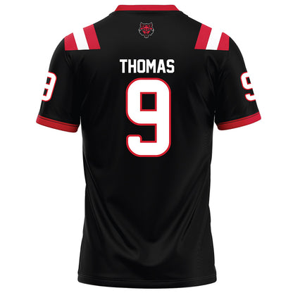 Arkansas State - NCAA Football : Trevian Thomas - Black Football Jersey