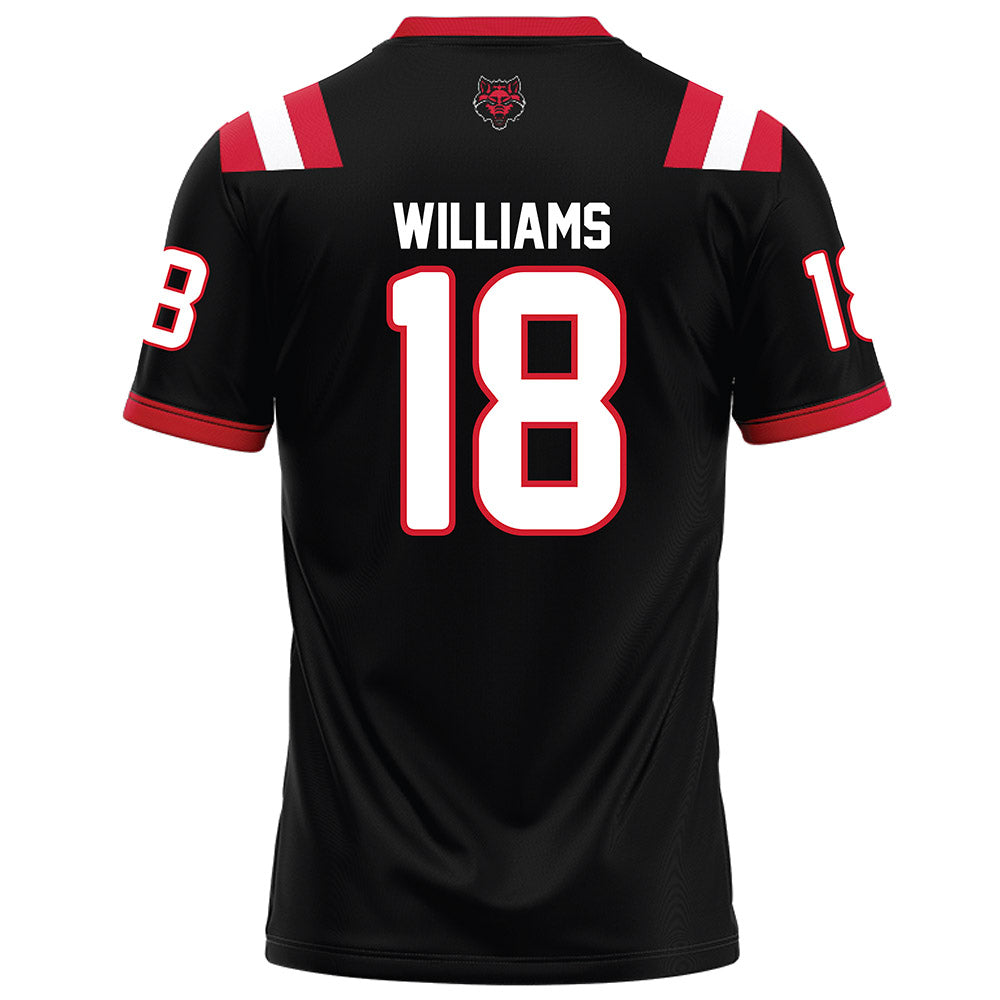 Arkansas State - NCAA Football : Kyle Williams - Black Football Jersey