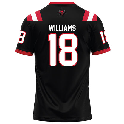 Arkansas State - NCAA Football : Kyle Williams - Black Football Jersey