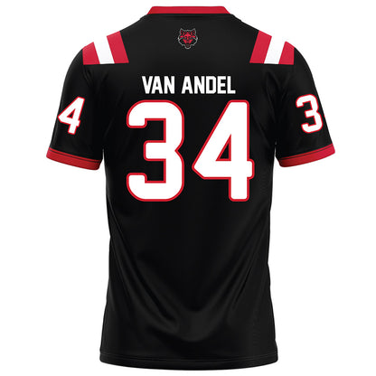Arkansas State - NCAA Football : Clune Van Andel - Black Football Jersey