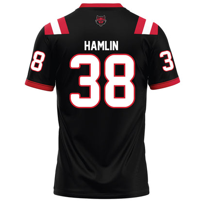 Arkansas State - NCAA Football : Noah Hamlin - Black Football Jersey-1