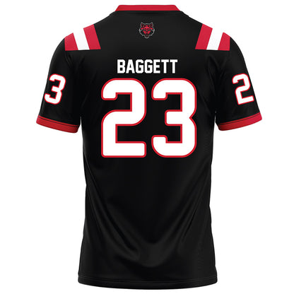 Arkansas State - NCAA Football : Solomon Baggett - Black Football Jersey-1