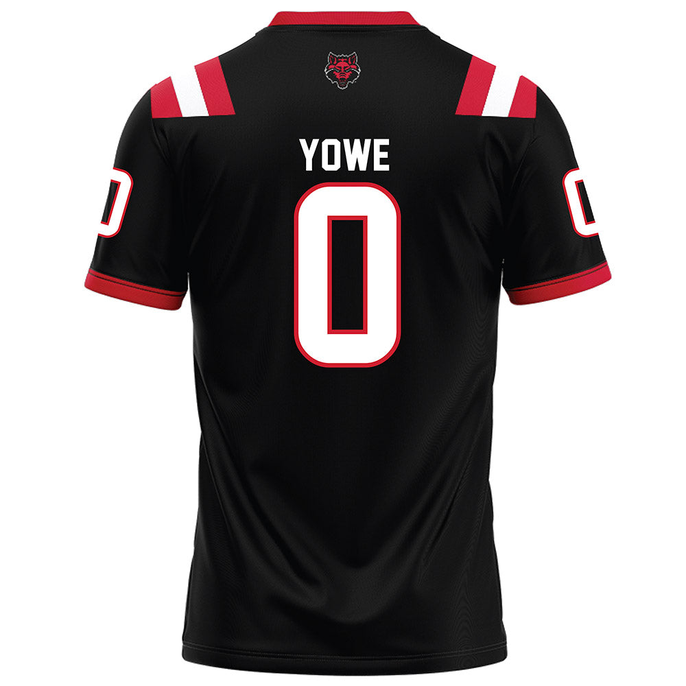 Arkansas State - NCAA Football : Trenton Yowe - Black Football Jersey-1