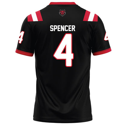 Arkansas State - NCAA Football : Devin Spencer - Black Football Jersey-1