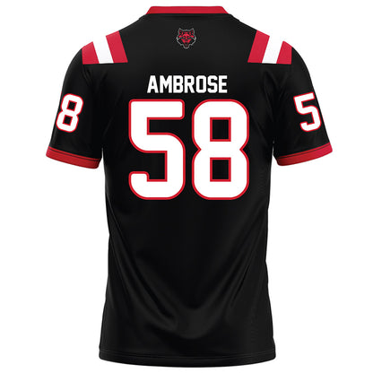 Arkansas State - NCAA Football : Cameron Ambrose - Black Football Jersey