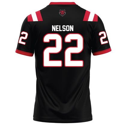 Arkansas State - NCAA Football : Nigel Nelson - Black Football Jersey-1