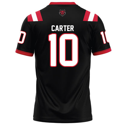 Arkansas State - NCAA Football : Tony Carter - Black Football Jersey-1