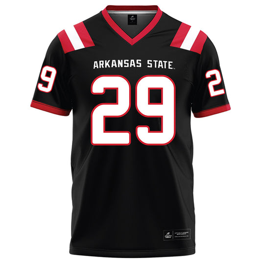 Arkansas State - NCAA Football : Luke Wisham - Black Football Jersey-0