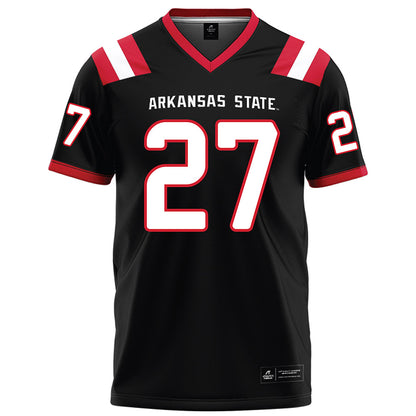 Arkansas State - NCAA Football : AJ Thomas - Black Football Jersey-0