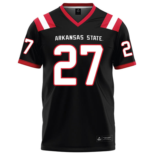 Arkansas State - NCAA Football : AJ Thomas - Black Football Jersey-0