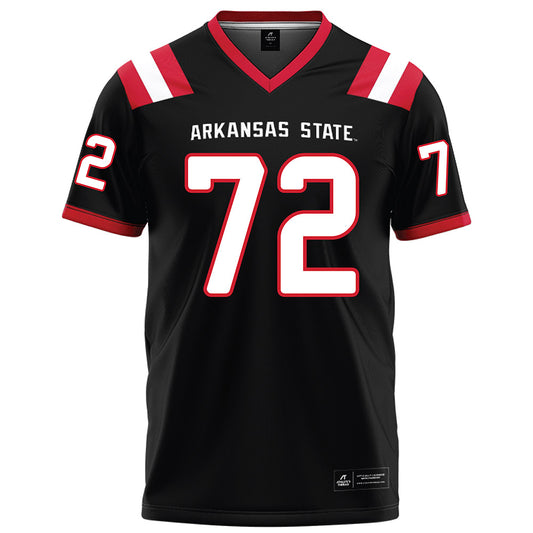Arkansas State - NCAA Football : Sterling Wiggins - Black Football Jersey-0