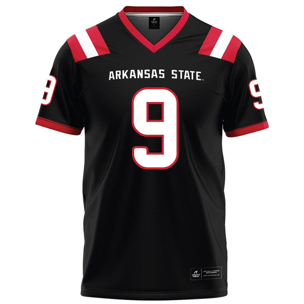 Arkansas State - NCAA Football : Trevian Thomas - Black Football Jersey