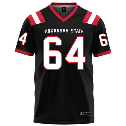 Arkansas State - NCAA Football : Noah Hacker - Black Football Jersey-0