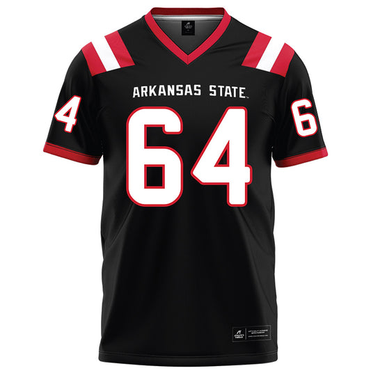 Arkansas State - NCAA Football : Noah Hacker - Black Football Jersey-0