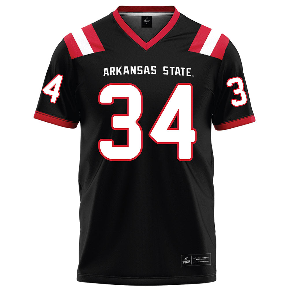 Arkansas State - NCAA Football : Clune Van Andel - Black Football Jersey