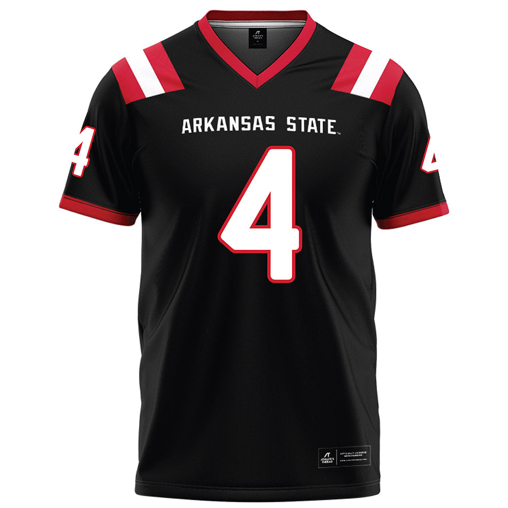 Arkansas State - NCAA Football : Devin Spencer - Black Football Jersey-0