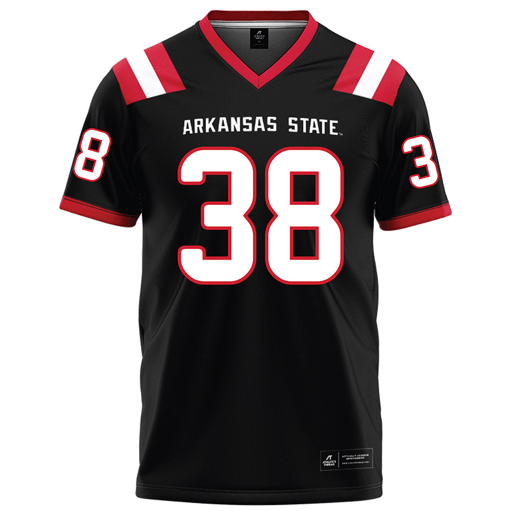 Arkansas State - NCAA Football : Noah Hamlin - Black Football Jersey-0
