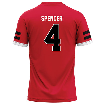 Arkansas State - NCAA Football : Devin Spencer - Red Football Jersey-1