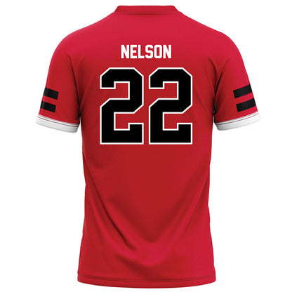 Arkansas State - NCAA Football : Nigel Nelson - Red Football Jersey-1