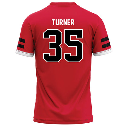 Arkansas State - NCAA Football : Rasheem Turner - Red Football Jersey-1