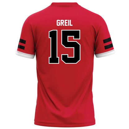 Arkansas State - NCAA Football : Brandon Greil - Red Football Jersey