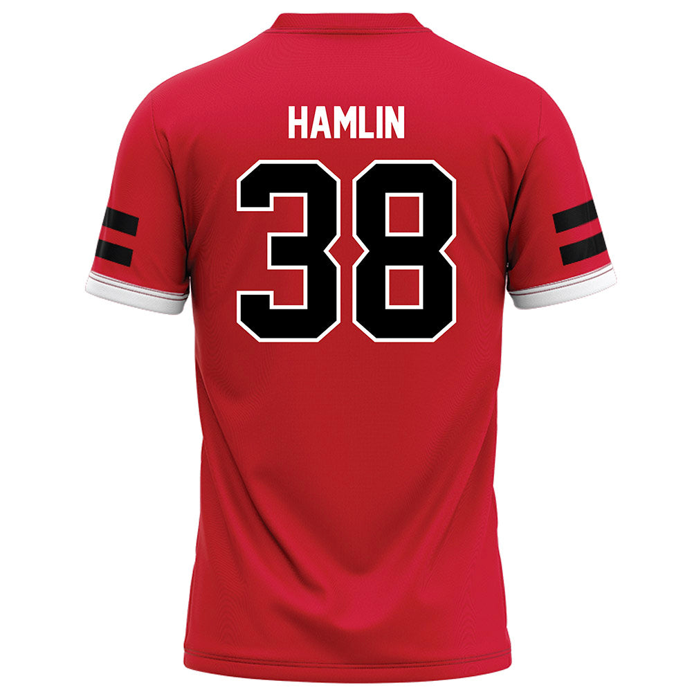 Arkansas State - NCAA Football : Noah Hamlin - Red Football Jersey-1