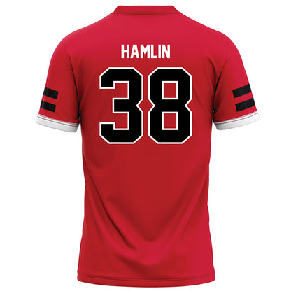 Arkansas State - NCAA Football : Noah Hamlin - Red Football Jersey-1