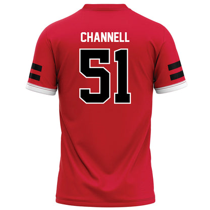 Arkansas State - NCAA Football : Cade Channell - Red Football Jersey-1