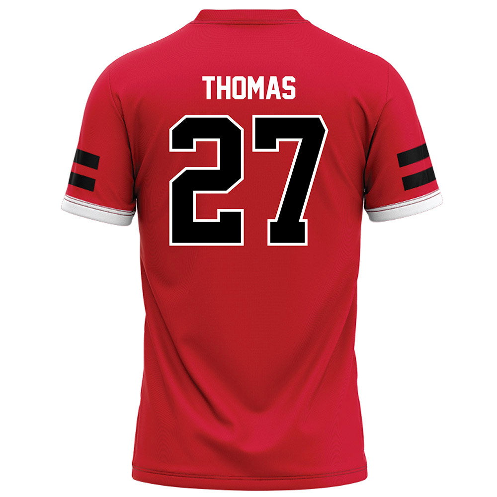 Arkansas State - NCAA Football : AJ Thomas - Red Football Jersey-1