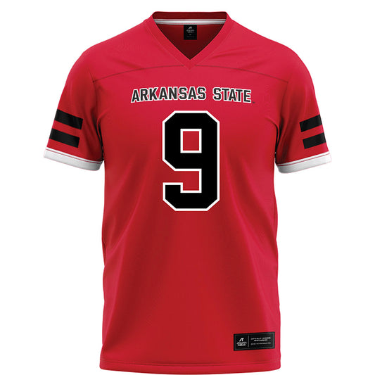 Arkansas State - NCAA Football : Kam Moore - Red Football Jersey-0
