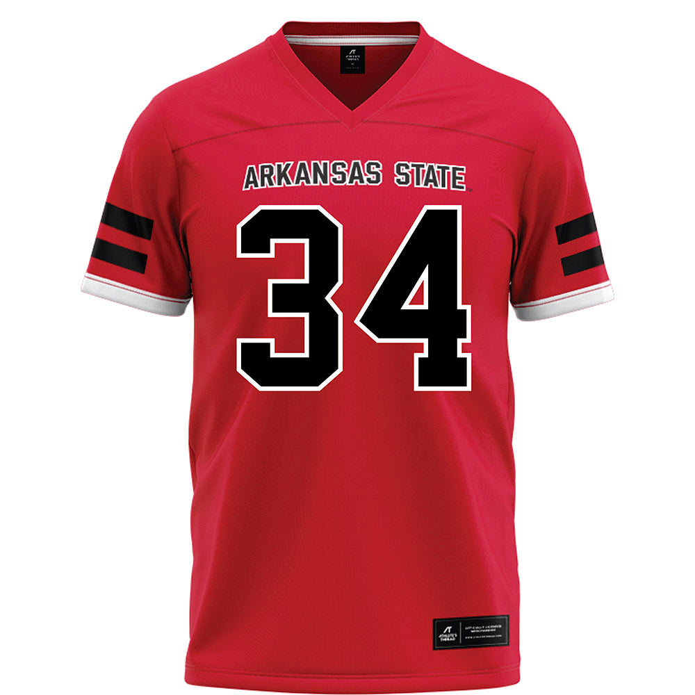 Arkansas State - NCAA Football : Clune Van Andel - Red Football Jersey