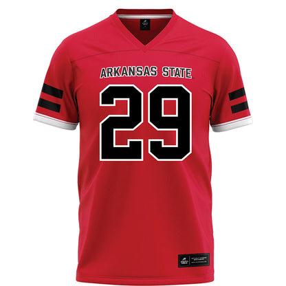 Arkansas State - NCAA Football : Luke Wisham - Red Football Jersey-0