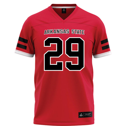 Arkansas State - NCAA Football : Luke Wisham - Red Football Jersey-0