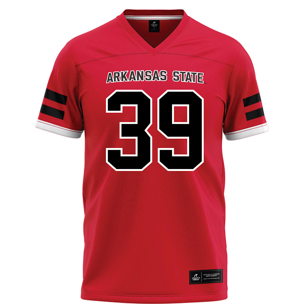 Arkansas State - NCAA Football : Ethan Bowman - Red Football Jersey-0