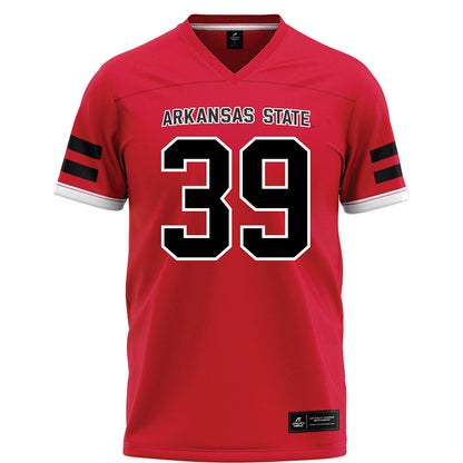 Arkansas State - NCAA Football : Ethan Bowman - Red Football Jersey-0