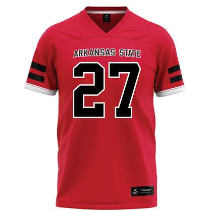 Arkansas State - NCAA Football : AJ Thomas - Red Football Jersey-0