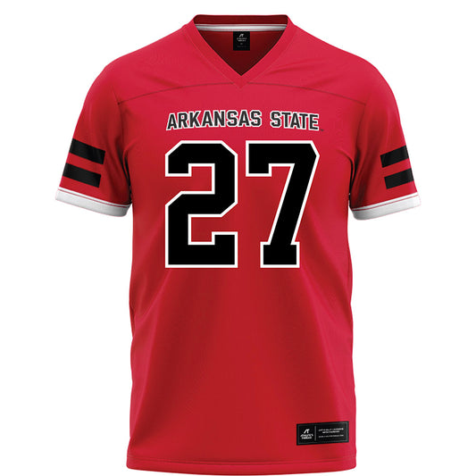 Arkansas State - NCAA Football : AJ Thomas - Red Football Jersey-0