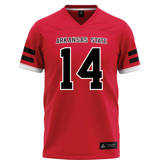 Arkansas State - NCAA Football : AJ Wallace - Red Football Jersey-0