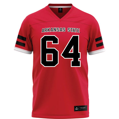 Arkansas State - NCAA Football : Noah Hacker - Red Football Jersey-0