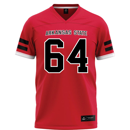 Arkansas State - NCAA Football : Noah Hacker - Red Football Jersey-0