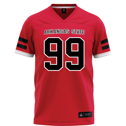 Arkansas State - NCAA Football : Tj Spann - Red Football Jersey-0