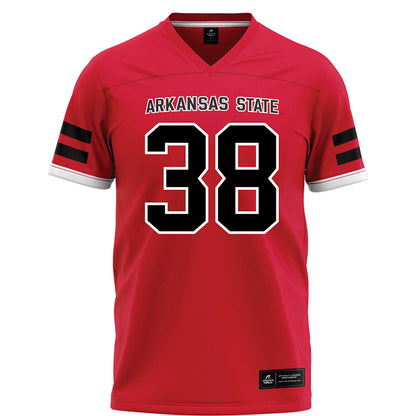 Arkansas State - NCAA Football : Noah Hamlin - Red Football Jersey-0