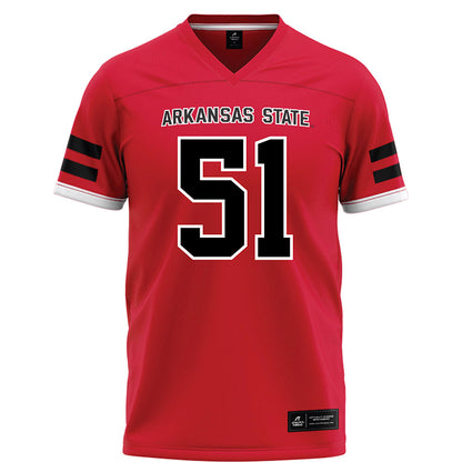 Arkansas State - NCAA Football : Cade Channell - Red Football Jersey-0