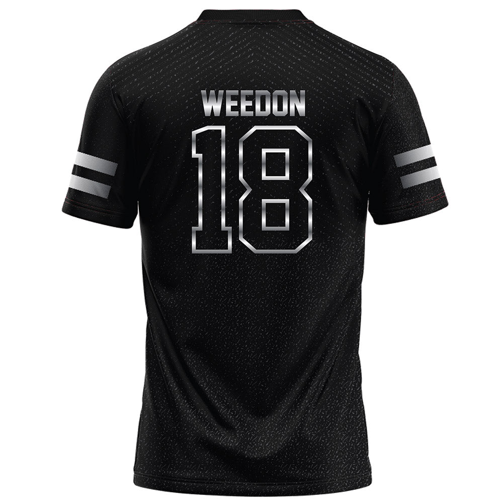 Arkansas State - NCAA Football : Malekhi Weedon - Melange Black Football Jersey-1