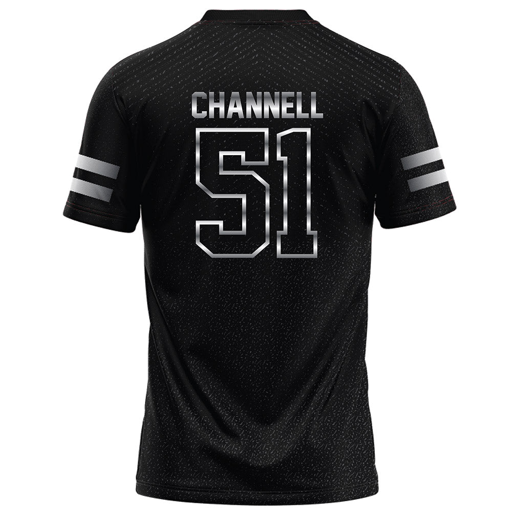 Arkansas State - NCAA Football : Cade Channell - Melange Black Football Jersey-1